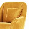 Cushioned Suede Armchair
